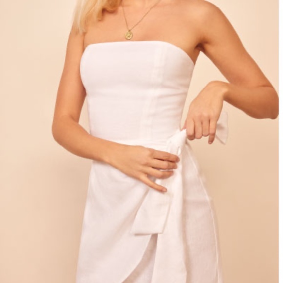 Reformation Turnip Dress in Ivory - Picture 3 of 7